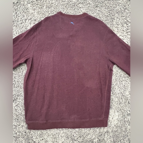 Tommy Bahama Flip Coast Abaco Reversible Sweater In Merlot Blue Men’s Size XL - Picture 3 of 7